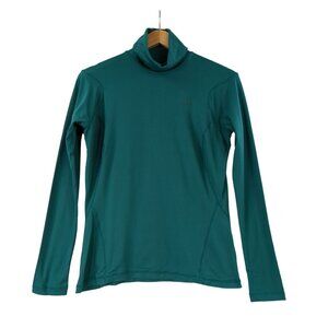 Nike ACG Turtleneck Shirt Womens L‎ Green Athletic Casual FitDry Long Sleeve